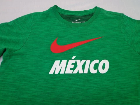 Mexico Team Nike Dri-Fit   Green T Shirt  Youth Size XL Athletic Cut  FLAW Cover