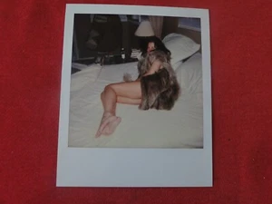 Vintage Semi Nude Polaroid Hot Brunette Woman Art Photo B58b - Picture 1 of 4