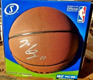 Mike Conley autographed signed Spalding NBA indoor outdoor basketball (PSA/DNA)
