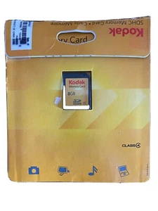 Kodak Multi-Use 8GB SDHC Memory Card Class 4 Flash Brand New Sealed - Picture 1 of 3