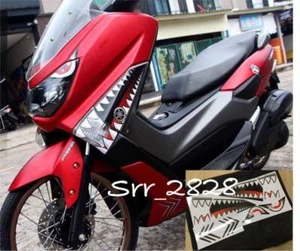 YAMAHA NMAX 125 155 STICKER SHARK GRAPHIC 3M 2017-2018 SET FAIRINGS L/R - Foto 1 di 3