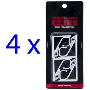 Backyard Grill Spring Loaded Tablecloth Clips, 4-Pk, 16 Clips total (WM16-34606) - Picture 1 of 4