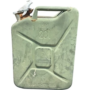 Vintage Bellino 20L Military Type Green Jerry Can 1987 Bund Germany - Picture 1 of 8