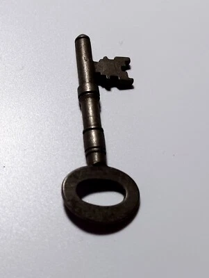 17th-19th Century Castle/Jail/Church Key #1 - Gray/Black - 3.5" x 1" - Image 1 of 4
