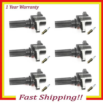 FD496 Ignition Coil & Bosch Double Iridium Spark Plug For 00-02 Lincoln LS 3.0L - Image 1 of 4