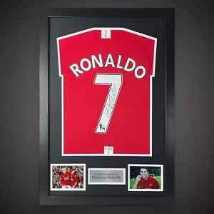 Cristiano Ronaldo Hand Signed And Framed Manchester United Football Shirt £599 - Picture 1 of 4