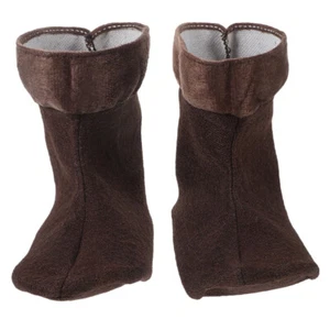 1 Paar warme Stiefeleinlagen, Fleece-Wintersocken, Plüsch-Regenstiefeleinlagen, - Picture 1 of 12