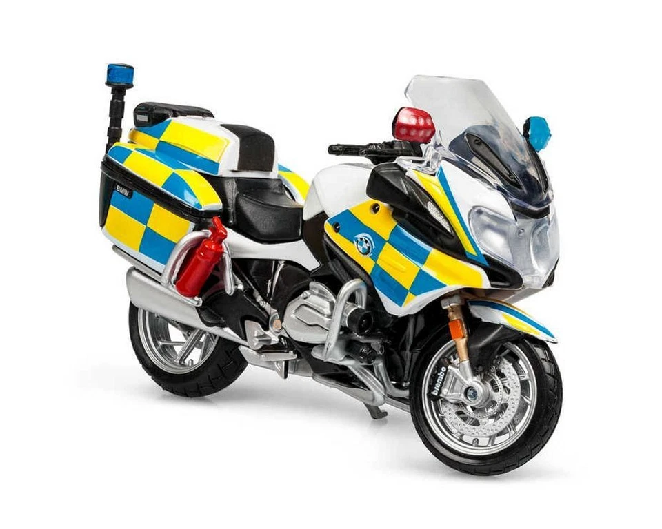 1:18 BMW R1200 RT British Police by Maisto in Blue and Yellow 15953 - Image 1 of 1