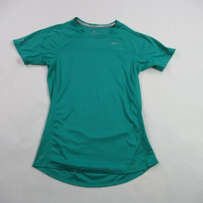 Nike Shirt Boys Small Short Sleeve Casual Crew Neck Green Running Lightweight - Image 1 of 4