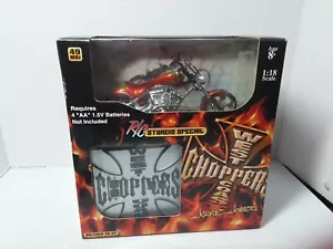 2004 1:18 Scale West Coast Choppers Jesse James R/C Sturgis Special, Green Flame - Picture 1 of 4