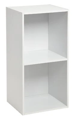 2 Cube Storage Unit Small Bookcase Wooden Storage Cabinets Book Shelf Shelves - Image 1 of 2