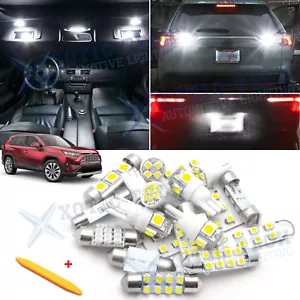 White LED Interior Reverse Light Package Kit for Toyota RAV4 2016-2019 2020 Tool - Picture 1 of 12