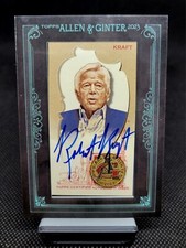 2023 Topps Allen & Ginter Mini Framed Auto Robert Kraft TRUE Black Border #/25