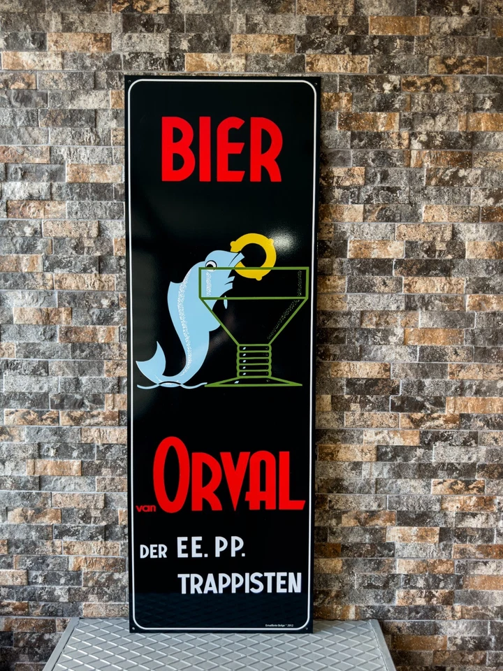 Vintage Orval Trappist Beer  Heavy Metal Sign -XXXL (118x40 cm) - Image 1 of 4