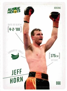 Tarjeta pegatina de boxeo de los héroes australianos 2021 de los Juegos Olímpicos de Woolworths - Jeff Horn - Imagen 1 de 3