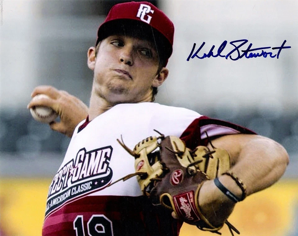 Foto autografiada firmada por Kohl Stewart de los gemelos de Minnesota 8x10 certificado de autenticidad LOM (PH860) Foto 1 de 1