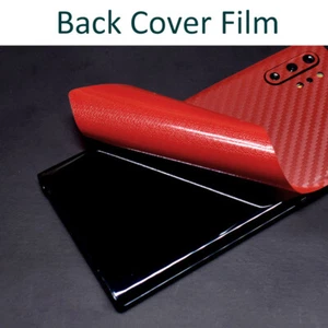 Carbon Fiber Protective Film For OPPO Realme Back Battery Cover Screen Protector - Picture 1 of 14