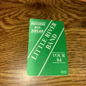Little River Band Tour 1984 Access All Areas, Otto BackStage Pass - Picture 1 of 2