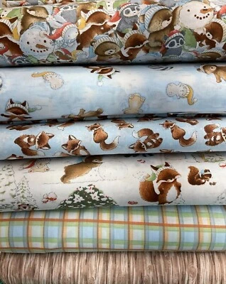 TESOROS ATEMPORALES -DÍA DE NIEVE POR CONEJITOS POR LA BAHÍA - VARIAS OPCIONES - POR YARDA Foto 1 de 2