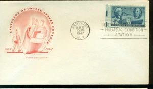 1947 FDC - Scott # 947 - Estampilla de franqueo centenario - Farnam Cachet UA - Imagen 1 de 1