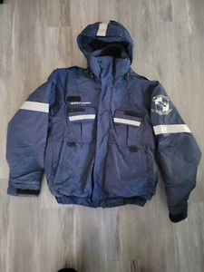 Men's L Stearns Type III PFD Industrial Flotation Jacket U.S. Coast Guard Navy - Picture 1 of 9