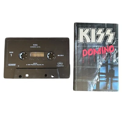 KISS Domino SINGLE CASSETTE Tape 1992 Cassingle feat Eric Carr Jam 1981 w Sleeve - Image 1 of 4