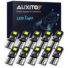 10Pcs Auxito T10 194 168 W5w Smd Led White Canbus Error Free Wedge Light Bulb O