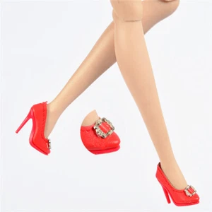 Zapatos rojos bomba para moda realeza II FR2 Nu Face 2 muñeca integridad juguete 3.0 6.0 - Imagen 1 de 6