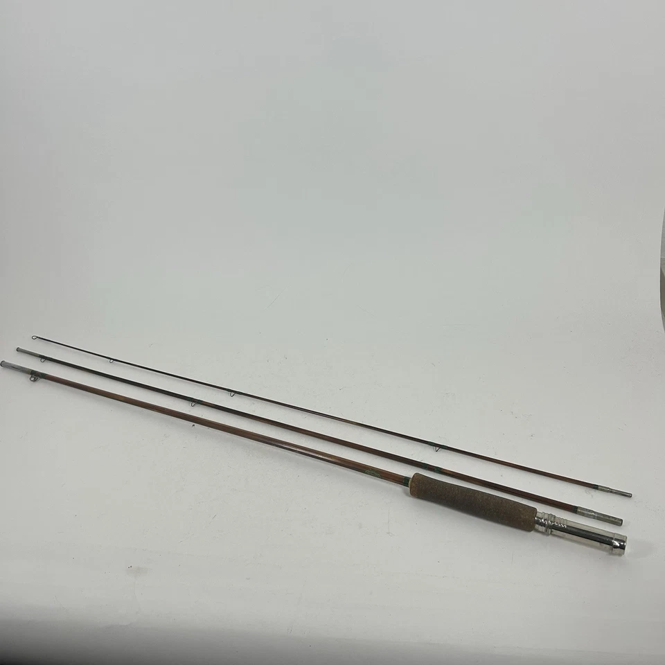 Caña de bambú Shakespeare vintage 3 piezas modelo 1357 8,5 pies Foto 1 de 4