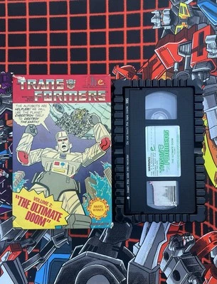 Transformers VHS Tape Vol 2 THE ULTIMATE DOOM FHE Big Box Vintage 80s G1 - Image 1 of 4