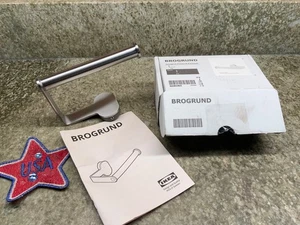 Ikea Brogrund Toilet Paper Holder, Stainless Steel 003.285.40 - Picture 1 of 2