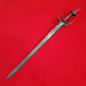 Original Antique Khanda 18th Century Old Wootz Steel Blade comes With Sheath - Picture 1 of 7