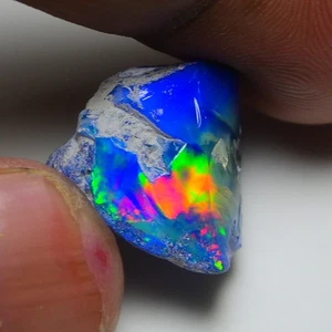 Smooth Blue Opal Rough 13.30 Cts Natural Ethiopian Welo Opal Raw, Jewelry Grade - Picture 1 of 12