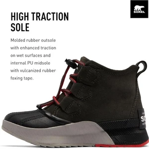 Botas Sorel Youth Out N About clásicas impermeables sin cordones 7 - Imagen 1 de 7