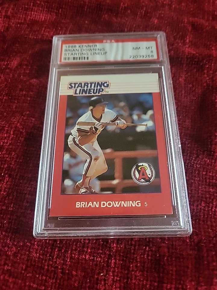 1988 Kenner Starting Lineup Brian Dowling Baseball Card NM-MT 8 PSA 22039258 - Image 1 of 2