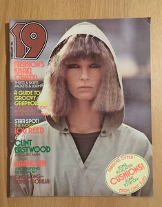 Vintage 19 Fashion Magazine Febuary 1975 - Lou Reed, Clint Eastwood, Fashion etc - Bild 1 von 9