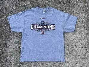 Vintage Y2K St. Louis Cardinals 2006 World Series Champions t-shirt XL Delta - Picture 1 of 5