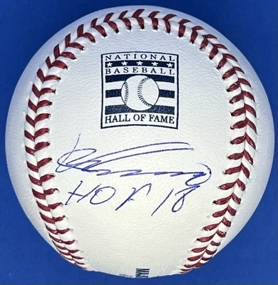 Vladimir Guerrero Signed Auto Hall Of Fame Baseball w/ “HOF 18” Beckett Witness - Image 1 of 3