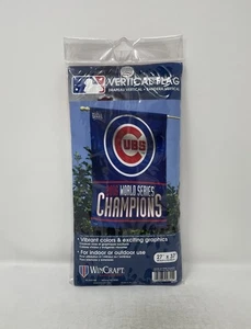 2016 Chicago Cubs MLB Baseball 27” x 37” World Series Champions Vertical Flag - Picture 1 of 4