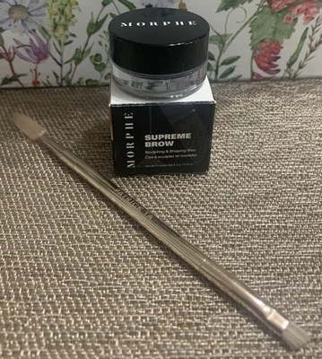 Cera para esculpir y modelar cejas Morphe Supreme transparente 0,21 oz con cepillo Patrick Ta GRATIS Foto 1 de 4