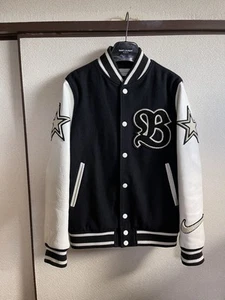Fcrb F.C Real Bristol Fcseal Sophnet Varsity Jacket Sleeve Leather Stadium Blous - Picture 1 of 10