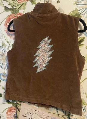 Chaleco Fresh Produce Para Mujer Pequeño Marrón Pana Cremallera Completa Bolsillos Detalle Acolchado Foto 1 de 4