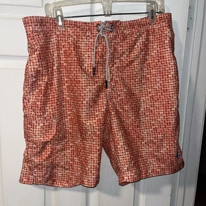 Tommy Bahama Badehose LARGE Orange Gemoetric - Bild 1 von 6