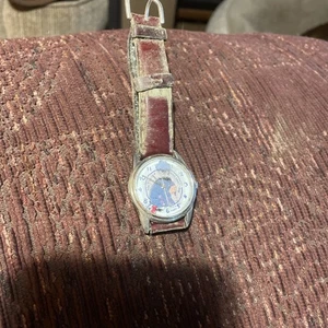 Vintage Timex Disney Eeyore Uhr Damen 33mm silberfarben Datum Wolke für Ersatzteile - Bild 1 von 11