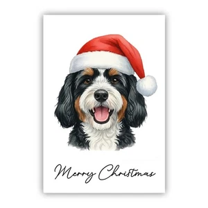 Cavapoo Christmas Card. Dog Lovers Card From the Dog Mum Dad Groomer - Picture 1 of 7