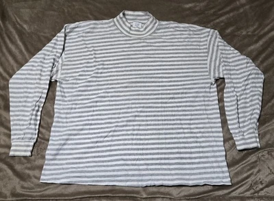 Cuello alto a rayas de una sola puntada vintage grande Foto 1 de 4