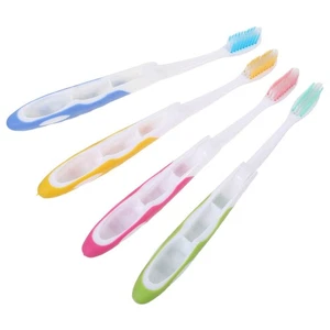  4 Stück Tragbare Faltbare Zahnbürste Hotelbedarf Haushalt Zähne - Bild 1 von 12