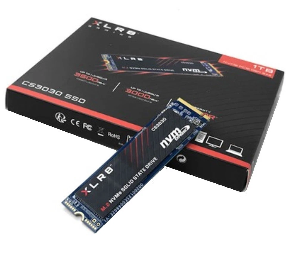 PNY XLR8 1TB M.2 NVMe SSD PCIe Gen3 x4 Internal Solid State Drive PC/Mac CS3030 - Image 1 of 1