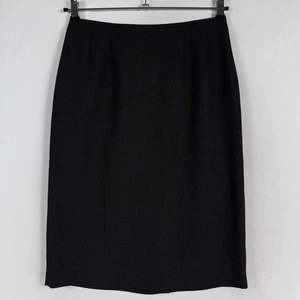 Kasper Classics Pencil Skirt Womens 8 Black Polka Dot Lined Business Office - Picture 1 of 8