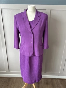 Minuet Size 10/12 Purple Mother Of The Bride Dress & Jacket Suit - Picture 1 of 8